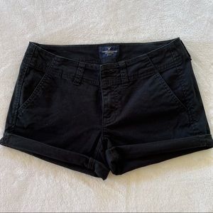 American Eagle black shorts size 0